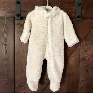 Mud Pie Sherpa Bunting Snowsuit 0-3 Months Unisex NWOT